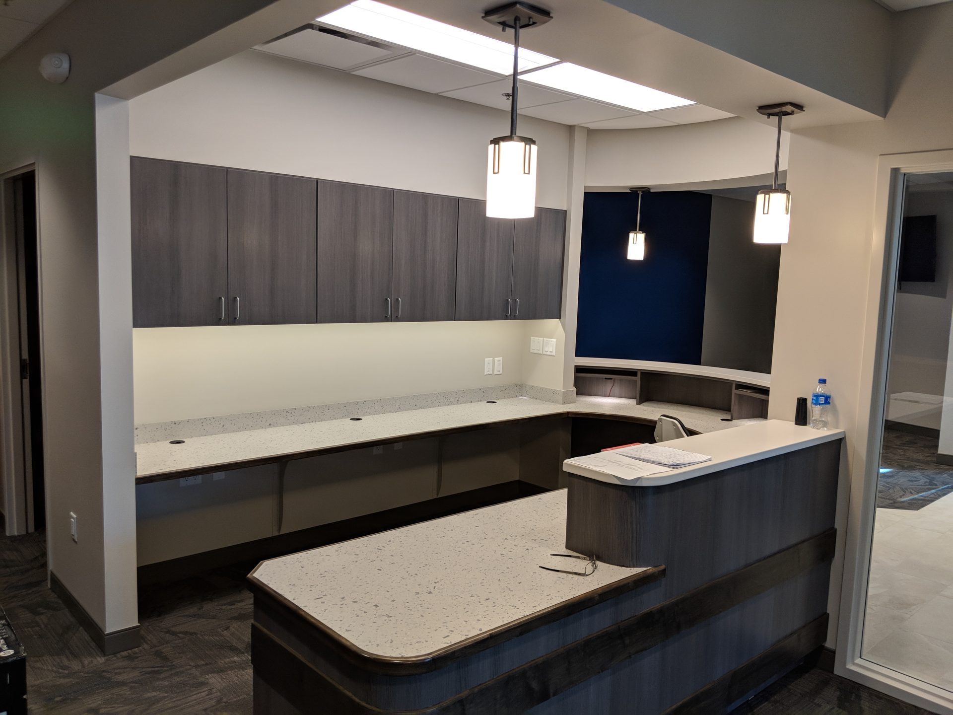 Dental office corridor in Arvada