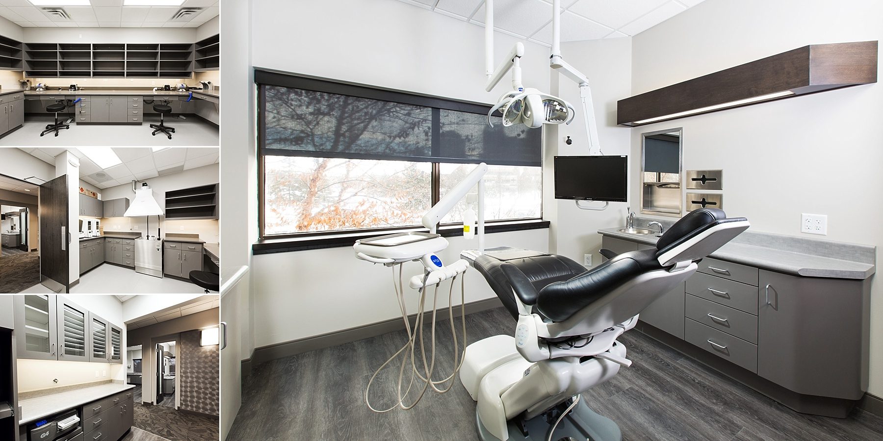 Wide view of completed Arvada dental build-out